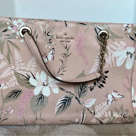 Kate Spade Blush Floral Shoulder Bag - Picture 2 of 16